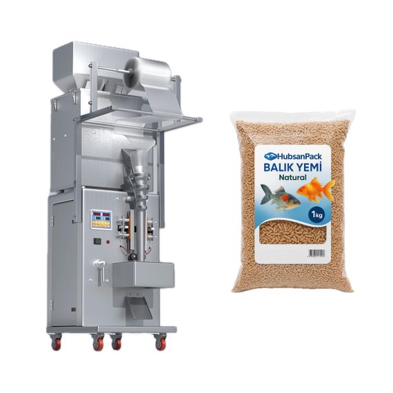Balık Yemi Dolum ve Paketleme Makinesi